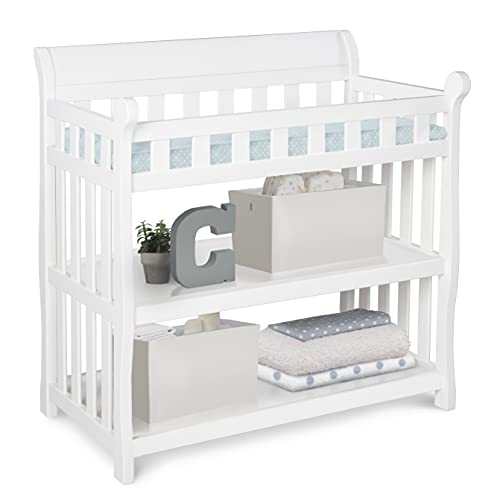 Top safety rails and changing pad detail