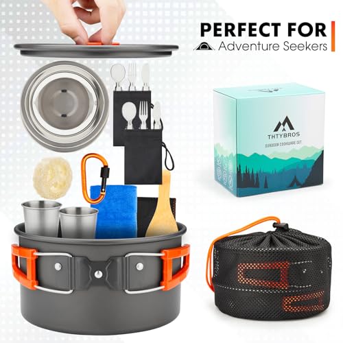 THTYBROS camping cookware stainless steel cutlery