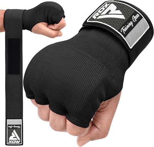 RDX Training Boxing Inner Gloves Medium Black front view