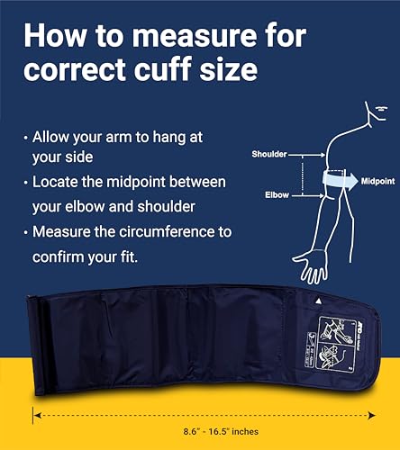 A&D Medical cuff fit diagram