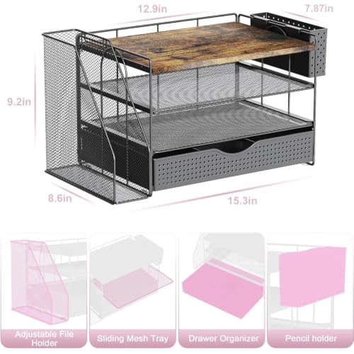 Top-down view of Gianotter 4TW office supply compartments