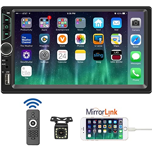 Leadfan 7inch Double Din Car Stereo X7 touchscreen display