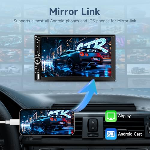 Leadfan X7 car radio with smartphone mirror link connectivity