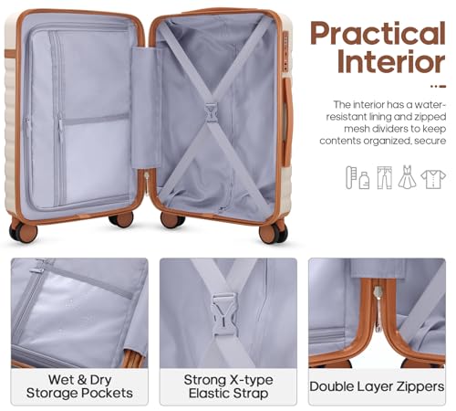 20-inch UKEIN carry-on suitcase front view