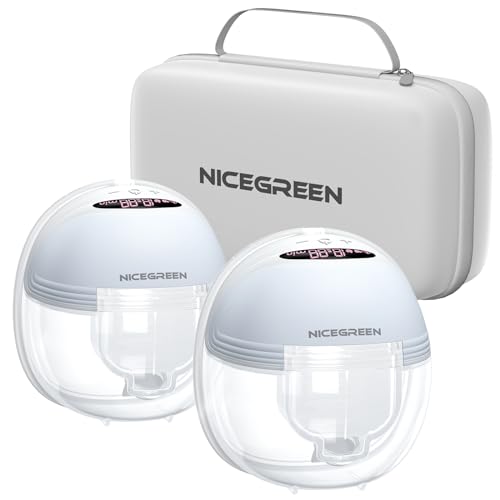 NICEGREEN LIFE S21 wearable breast pump 2 pack blue