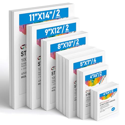 GOTIDEAL 14-piece white canvas set