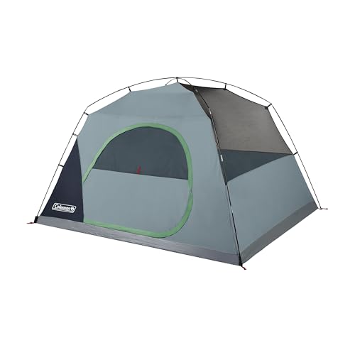 Coleman Skydome blue tent setup profile