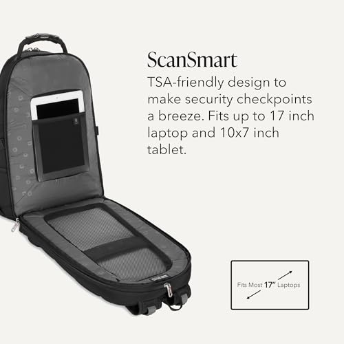 Back view of SwissGear 1900 ScanSmart backpack