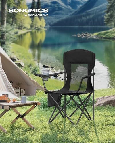 SONGMICS chair armrest with built-in drink holder
