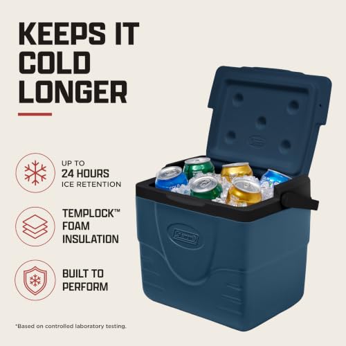 Open view of Coleman Chiller 9-quart cooler interior