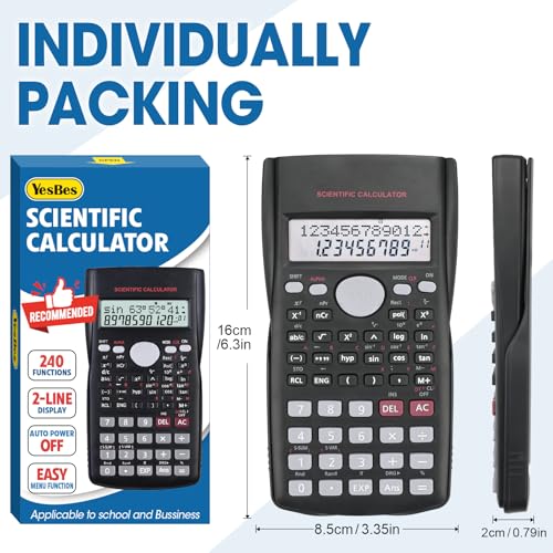 YesBes calculator side profile with cover