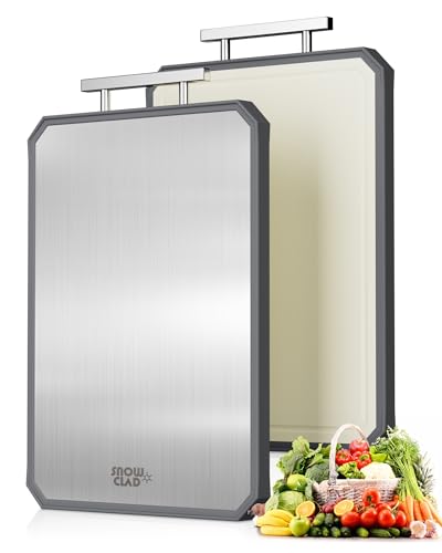 SNOWCLAD Stainless Steel Cutting Board overview