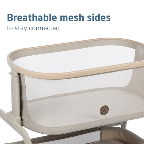 Classic Oat fabric texture of the Iora bassinet