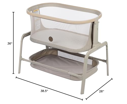 Maxi-Cosi Iora bedside sleeper set up in a bedroom