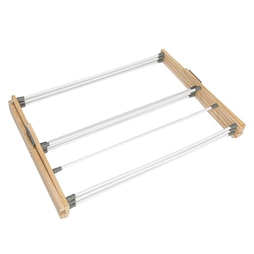 Folded clothes drying rack storage
