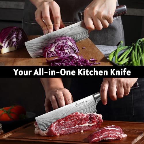 Top view of meat cleaver