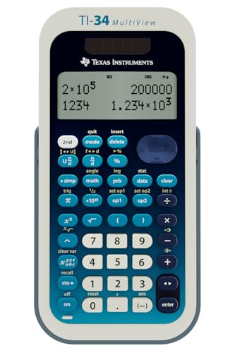 TI-34 MultiView calculator keypad detail