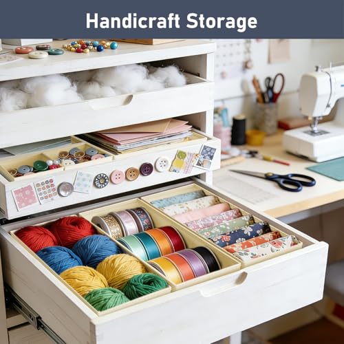 Organized dresser drawer with DIMJ bins