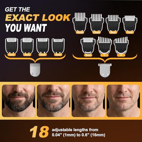 Waterproof RICAF beard trimmer in shower