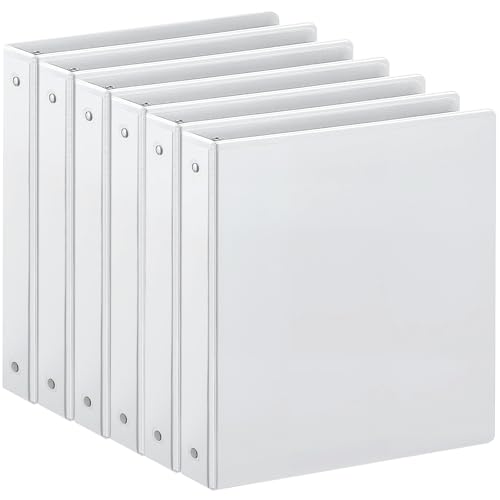 SUIN 1-inch 3 Ring Binder 6 pack front view