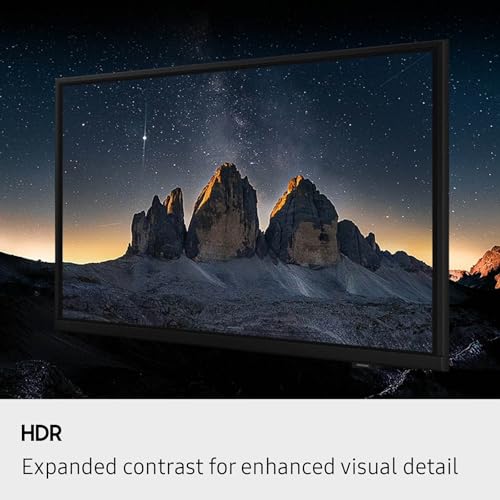 Samsung 32-inch TV displaying high contrast image