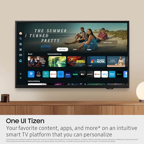 Samsung TV sleek black bezel detail