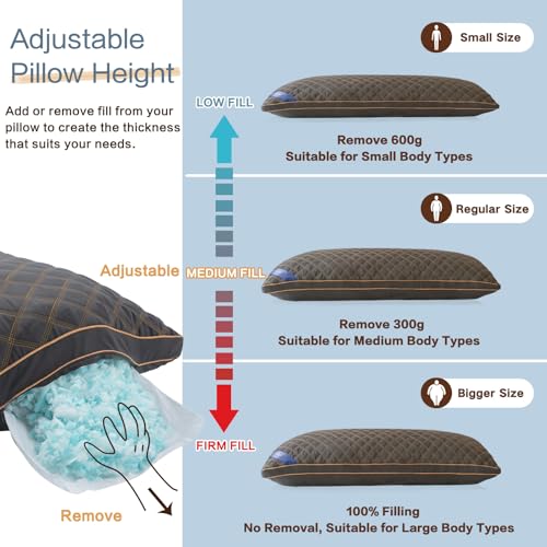 Side profile of the 20x54 inch pillow