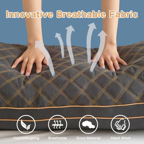 Pillow being used for side sleeping