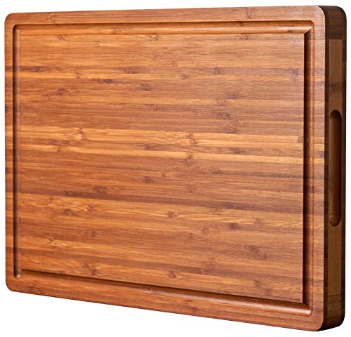 Allsum Extra Thick Bamboo Cutting Board top view