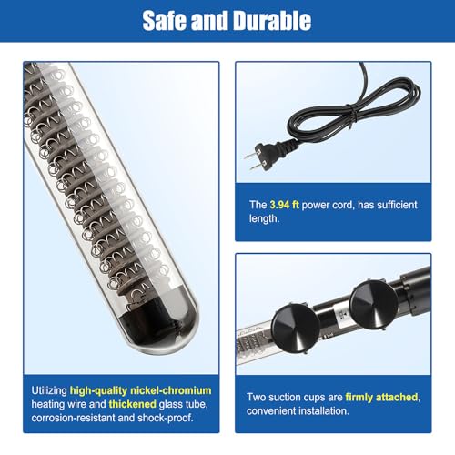 Included digital thermometer for DaToo aquarium heater