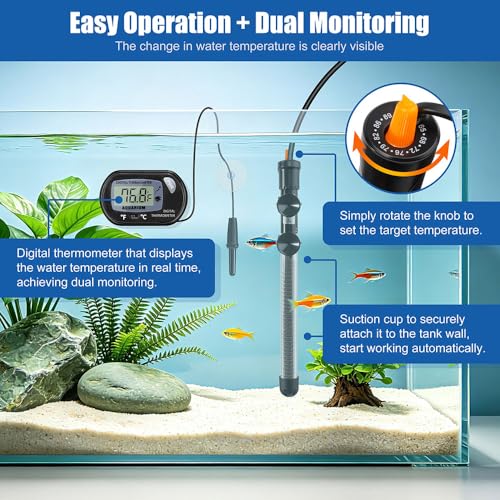 DaToo heater components and suction cup mounting system