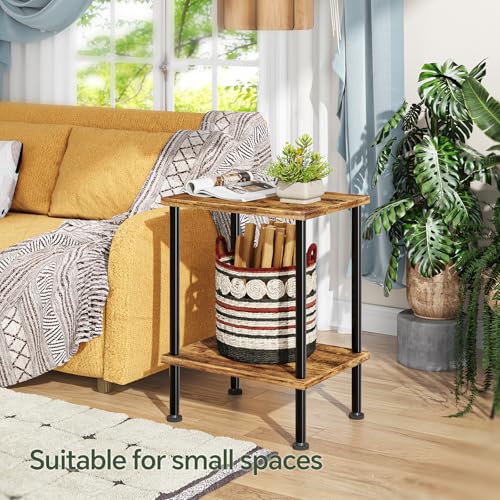Living room nightstand Rustic Brown