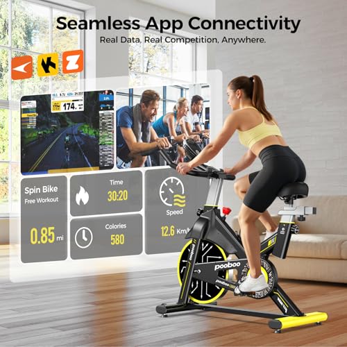 Quiet belt drive stationary bike