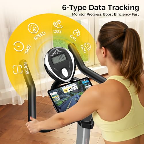 Smart app compatible exercise bike