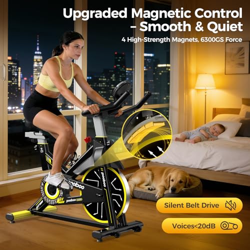 Heavy-duty steel frame exercise bike