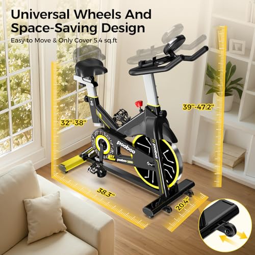 Indoor cycling bike with dual-stage transmission