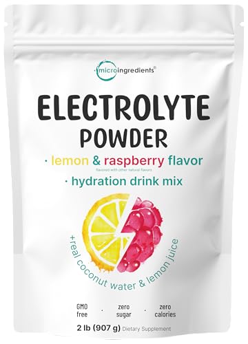 Micro Ingredients Electrolytes Powder lemon raspberry