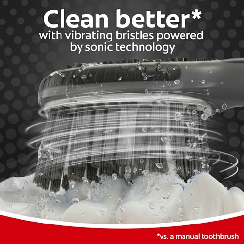 Colgate 360 Vibrate Charcoal Toothbrush sonic technology