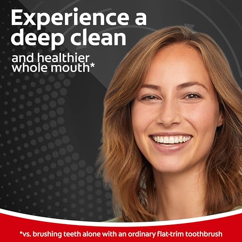 Colgate 360 Vibrate Charcoal Toothbrush for cheek cleaning