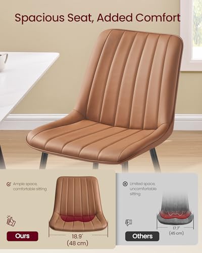Quilted PU leather chair surface