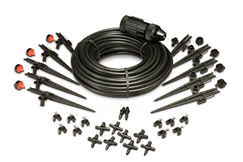 Drip irrigation tubing setup