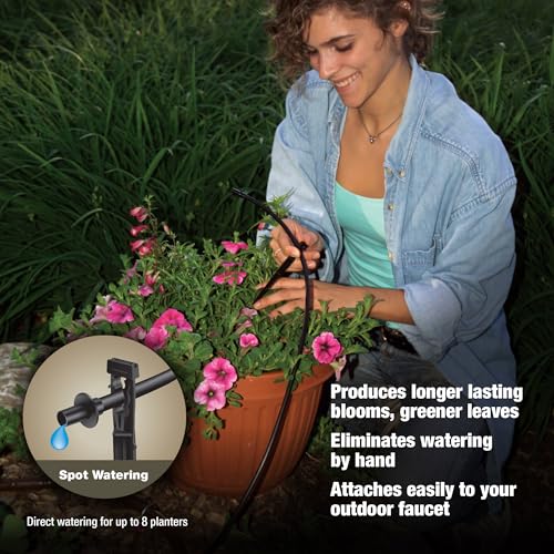 Planter with Rain Bird drip system