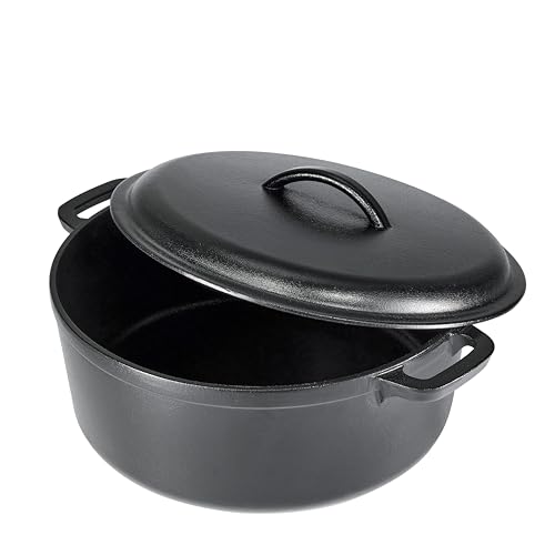 Black 7-Quart Dutch Oven with lid
