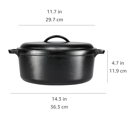 Side handles on Basics cast iron Dutch oven