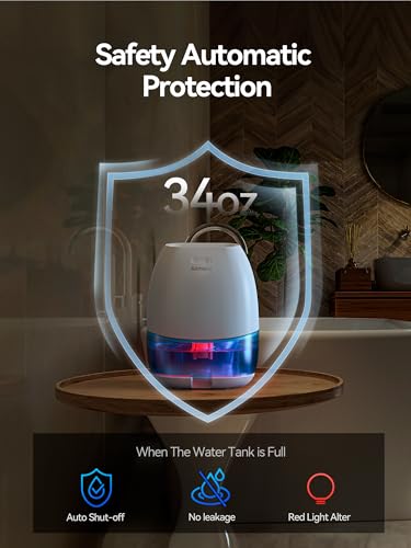 AlohaAir dehumidifier showing colorful atmosphere lights