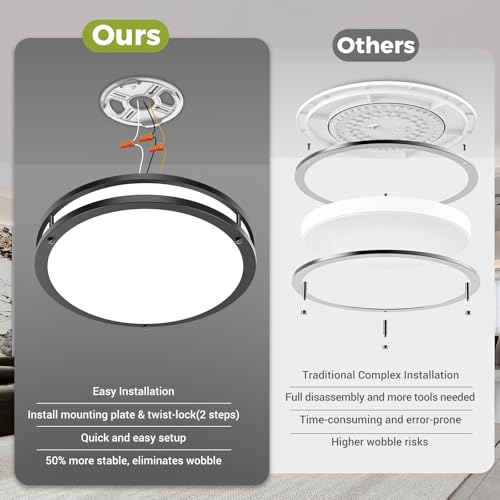 Five selectable color temperatures on Hepside light fixture