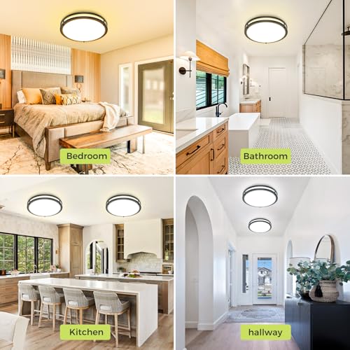 Front angle of the 13-inch circular Hepside light fixture