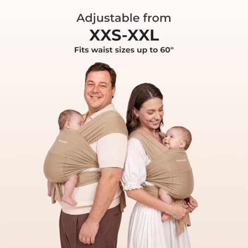 Back view of Momcozy ergonomic baby wrap
