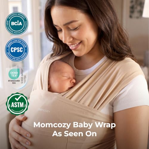 Momcozy Baby Wrap carrier folded for storage