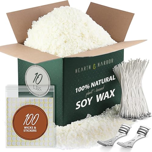 Hearth & Harbor organic soy wax flakes in a bag